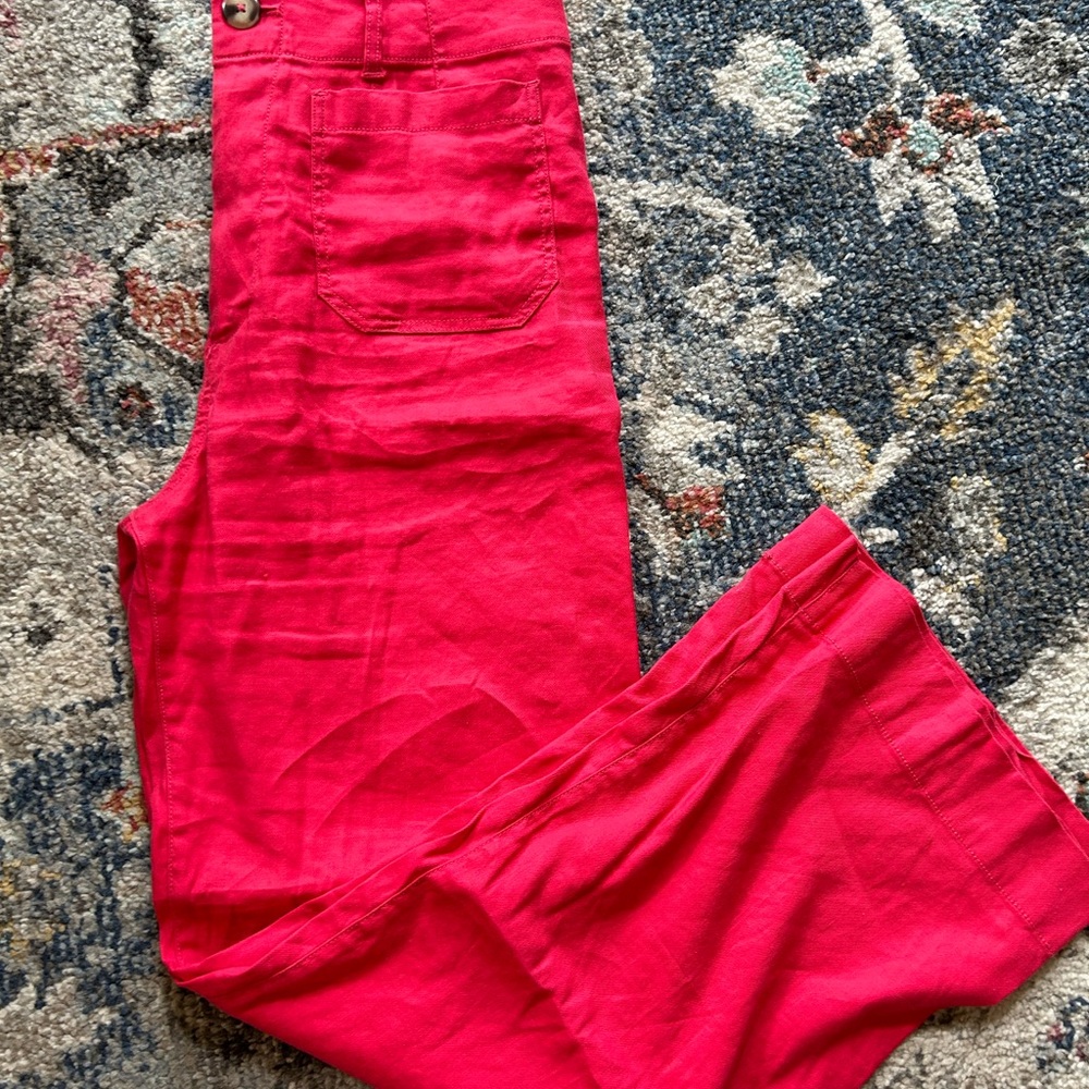 Maeve Pink Wide Leg Pants